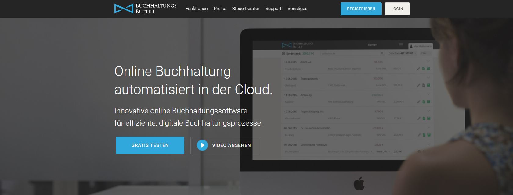 buchhaltungsbutler - online buchführung cloud software